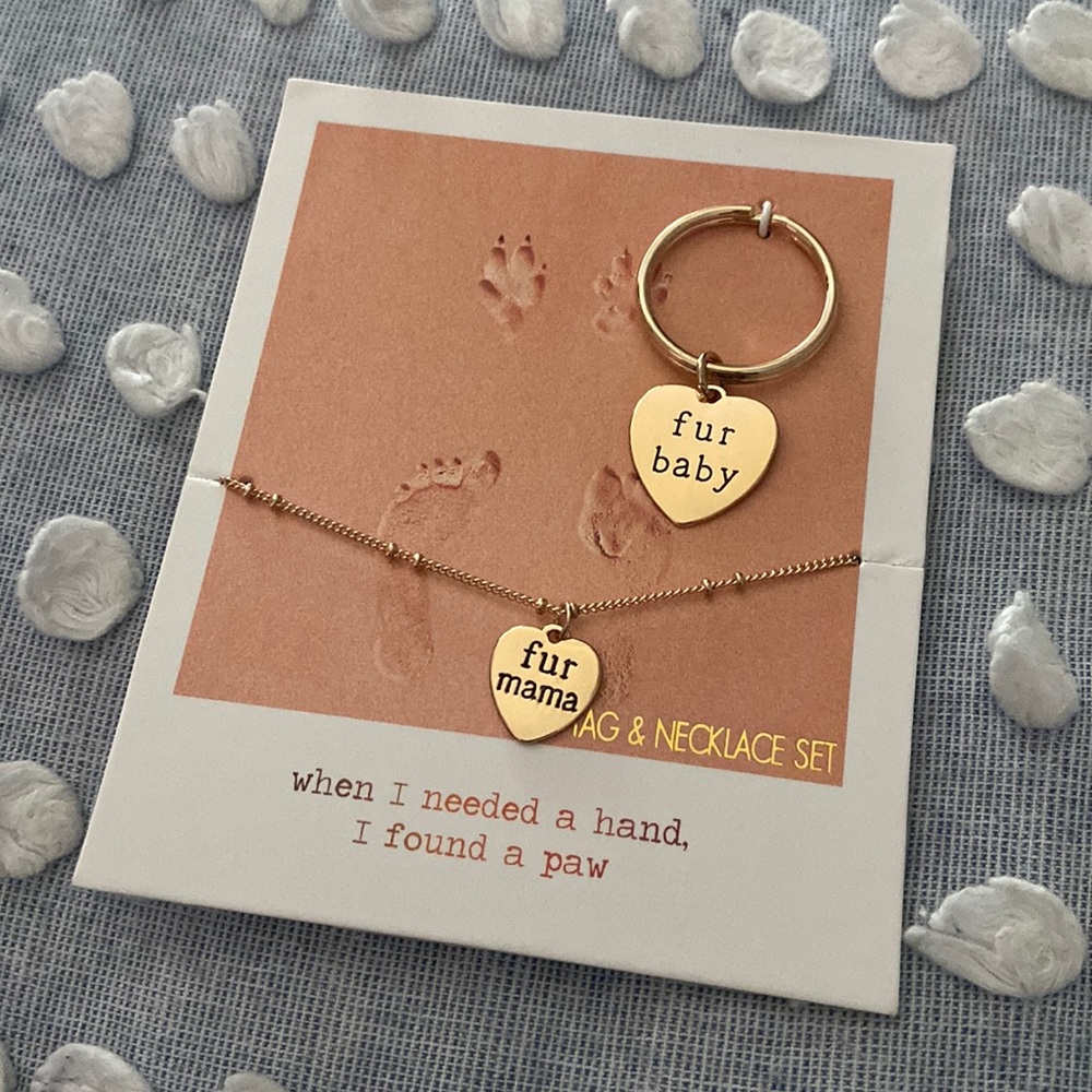 Necklace & Dog Tag, Fur Mama / Fur Baby